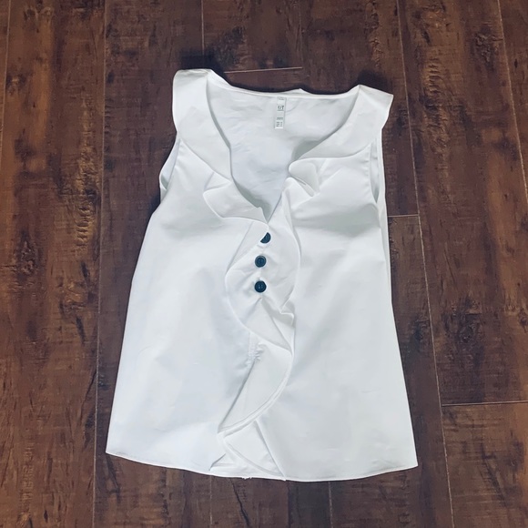 NWOT Zara Ruffle Button Blouse - Picture 1 of 4